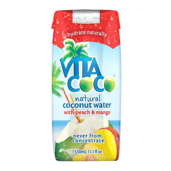 Coconutwater with Peach & Mango