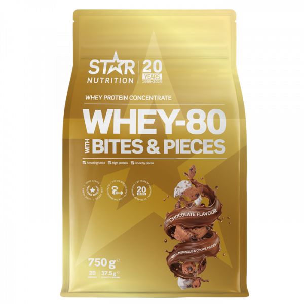 Whey-80 Bites & Pieces Chocolate with meringue & cookie