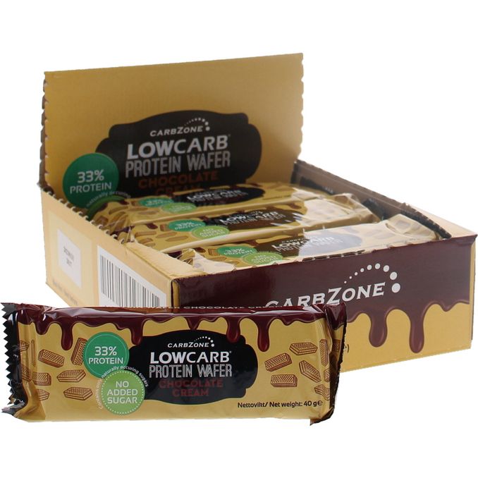 Carb Zone Protein Wafers Low Carb Chocolate Cream