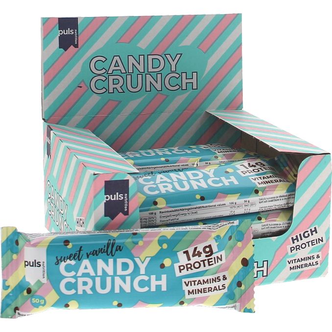 Puls Nutrition Proteinbar Candy Crunch Sweet Vanilla
