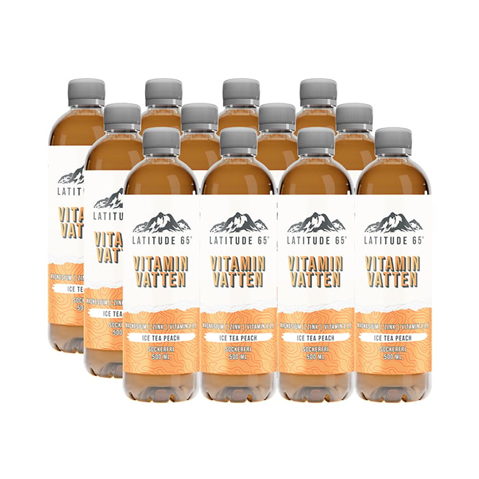 Latitude 65 Vitaminvatten Ice Tea Peach
