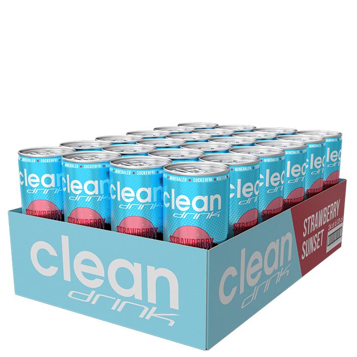 Clean Drink Strawberry Sunset
