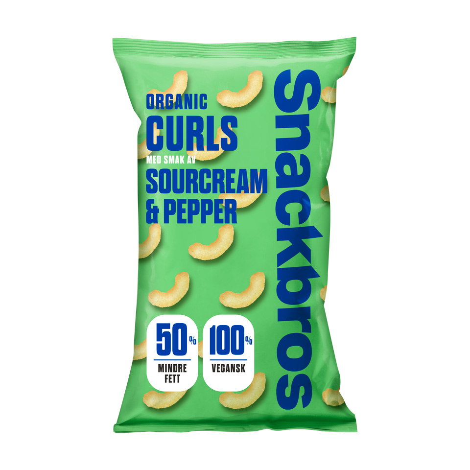 Snackbros Organic Curls Sourcream & Pepper