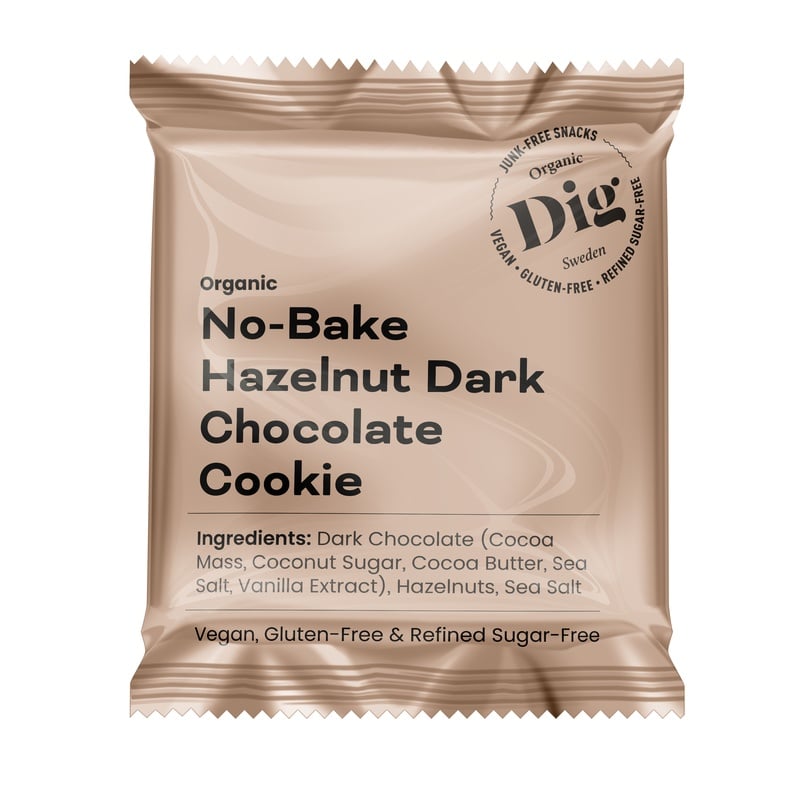 Dig No-Bake Hazelnut Dark Chocolate Cookie