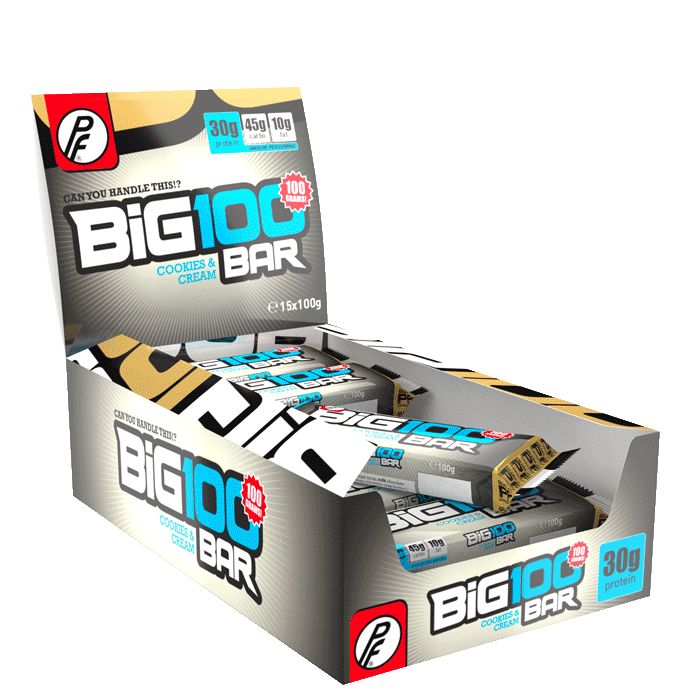 Big 100 Proteinbar Cookes and Cream