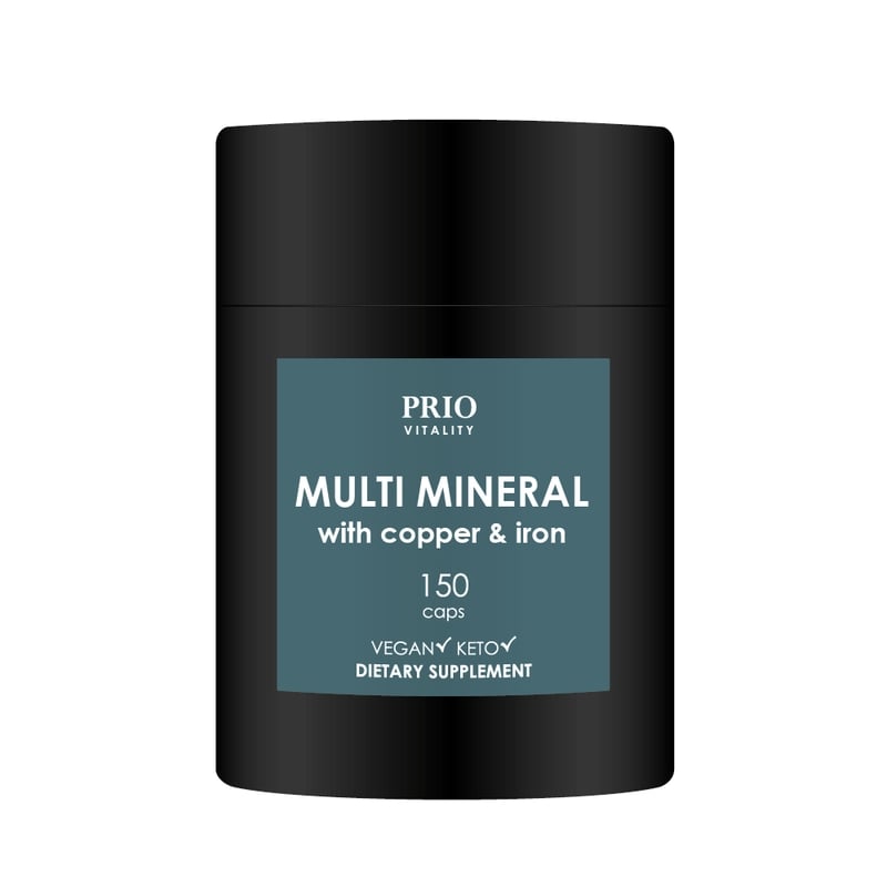 Prio Vitality Multi Mineral with Copper & Iron