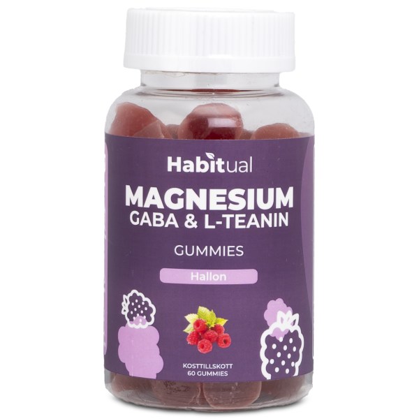 Habitual Magnesium Gaba & L-teanin Gummies Hallon