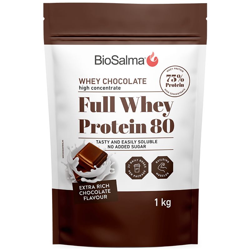 BioSalma Full Whey Protein 80 Choklad