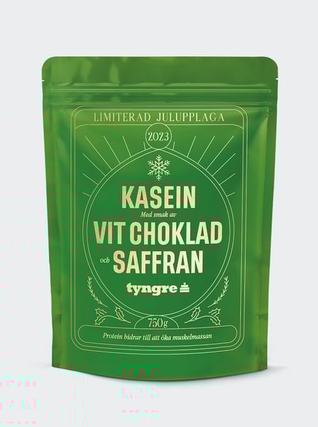 Tyngre Kasein Protein Vit Choklad/Saffran