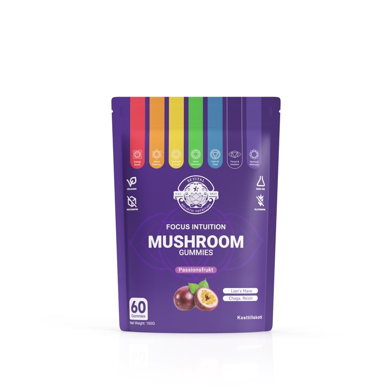 Sevital Mushroom Gummies Passionsfrukt