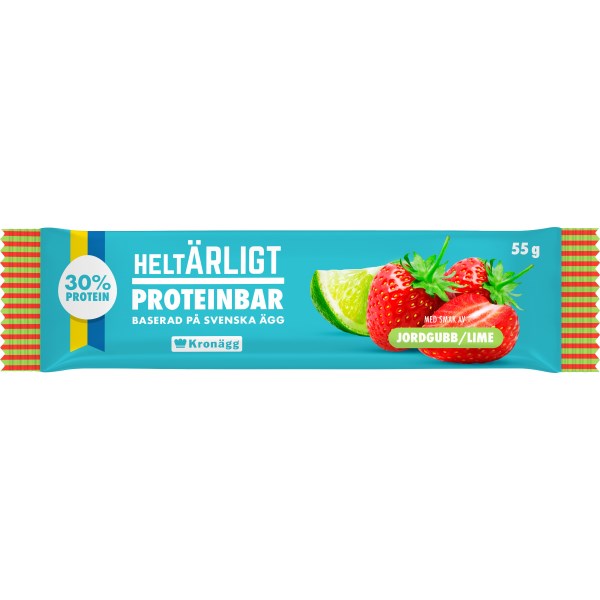 Helt Ärligt Proteinbar Jordgubb Lime