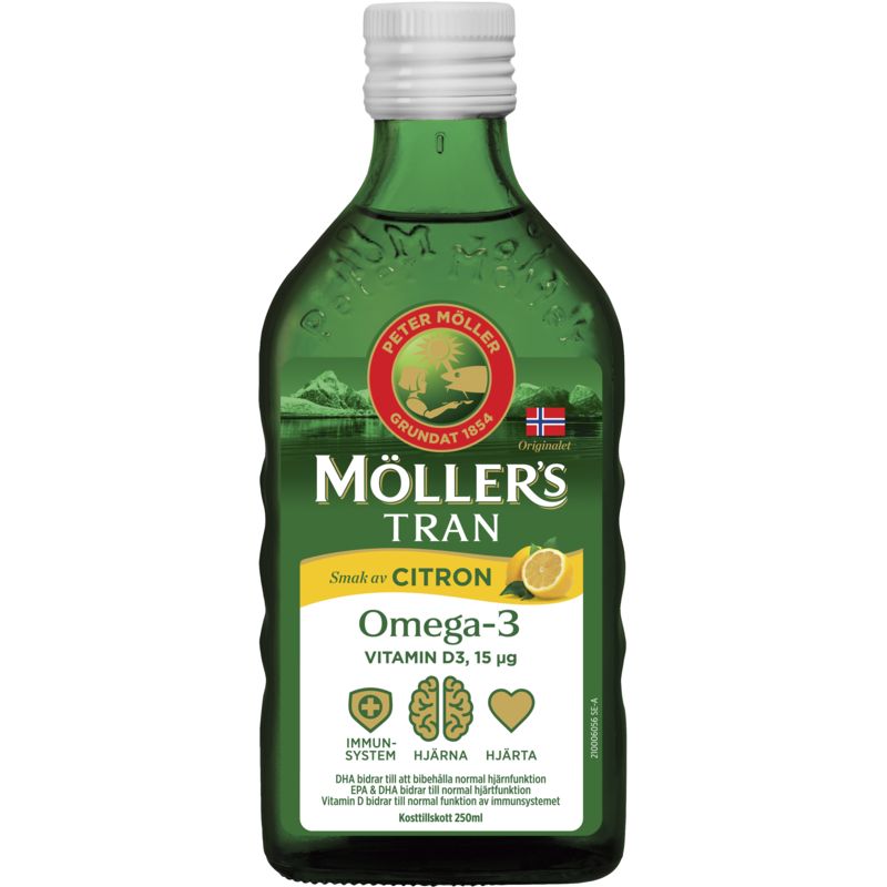 Möllers Tran Omega-3 +D3 Citron
