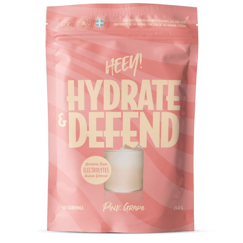 Heey! Hydrate & Defend Electrolytes + Immune Support Pink Grape