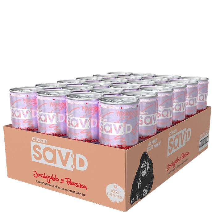 Clean Drink Sav:D Jordgubb Persika