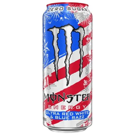 Monster Red White & Blue razz