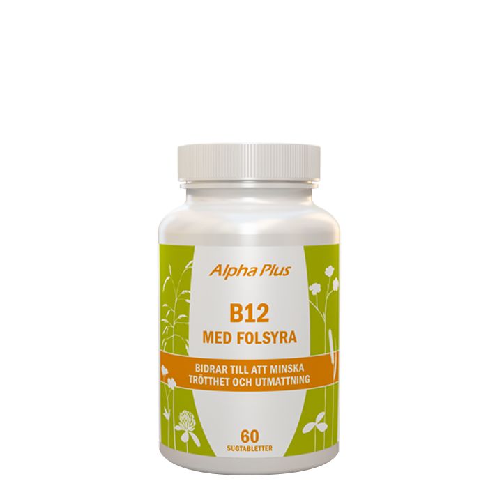 B12 med Folsyra Smälttabletter