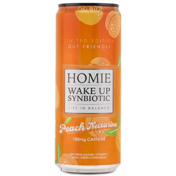 Homie Wake Up Synbiotic Peach Nectarine