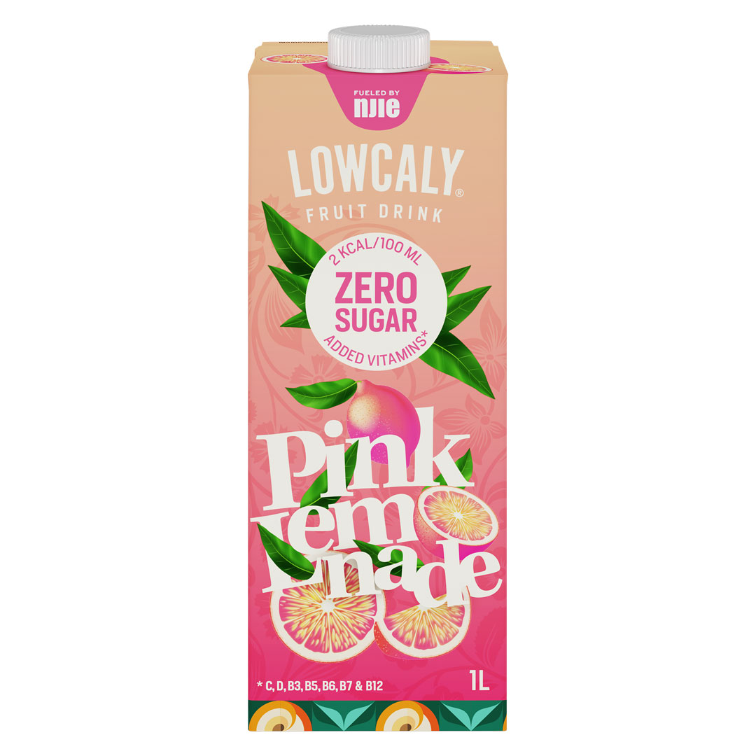 Njie Fruktdryck Lowcaly Pink Lemonade