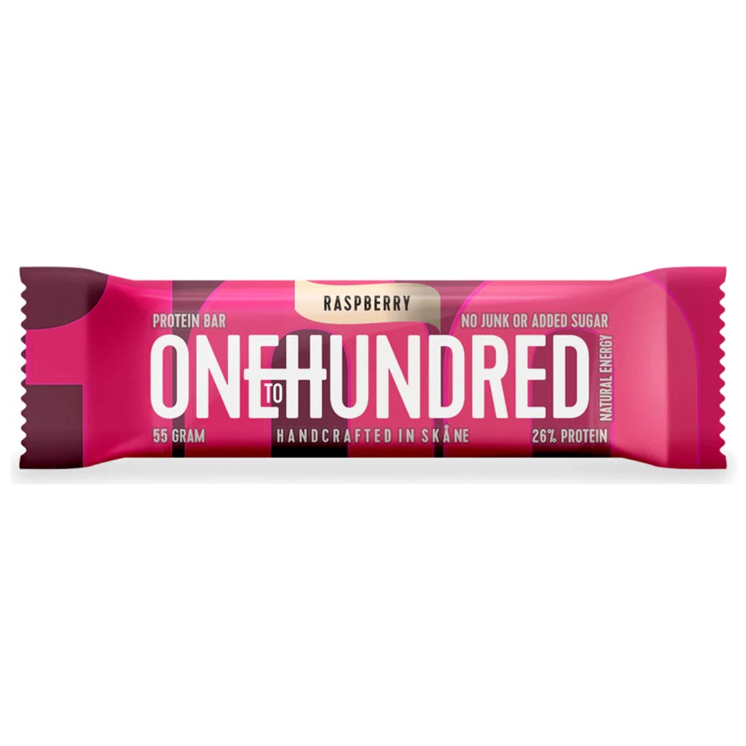 Onetohundred Protein Bar Raspberry