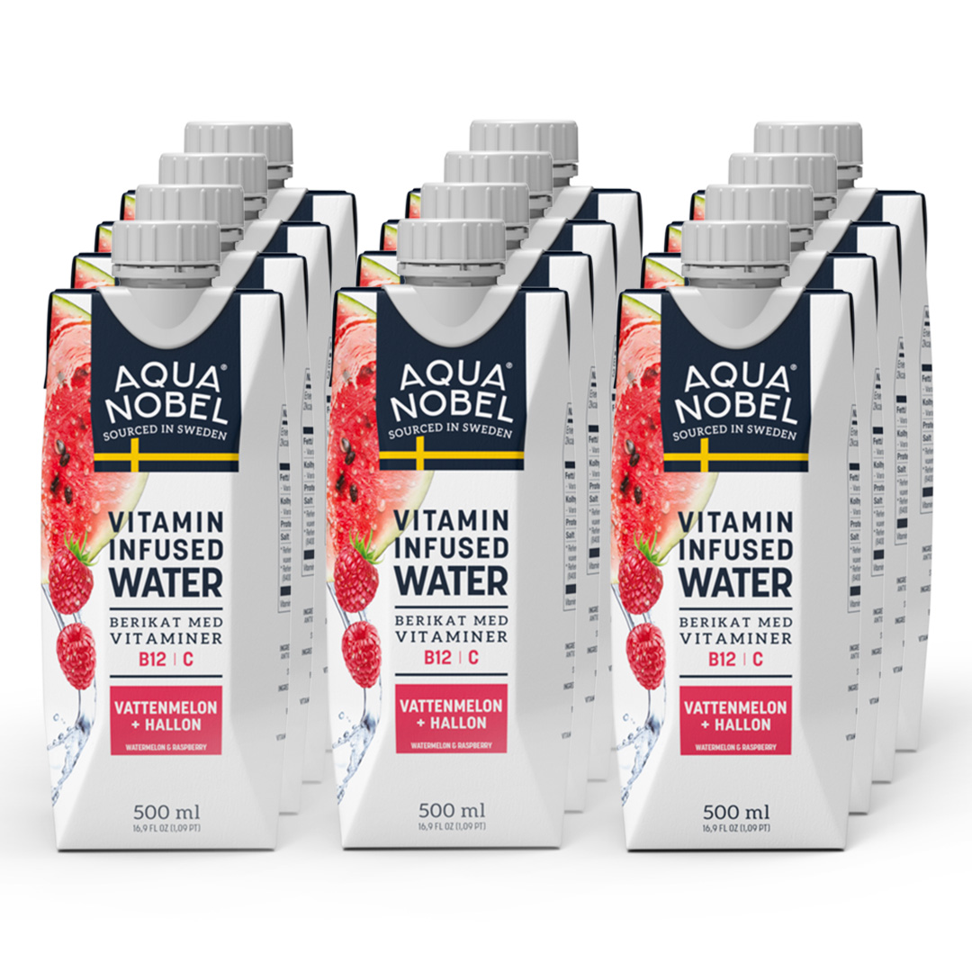 Aqua Nobel Vitaminvatten Vattenmelon Hallon