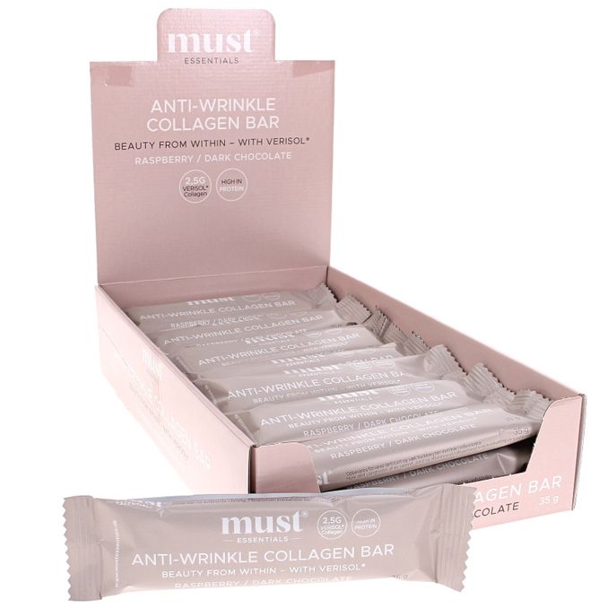 MUST Collagen Protein Bar Mörk Choklad & Hallon