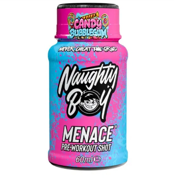 Naughty Boy Menace Pre-Workout Shot Candy Bubbelgum