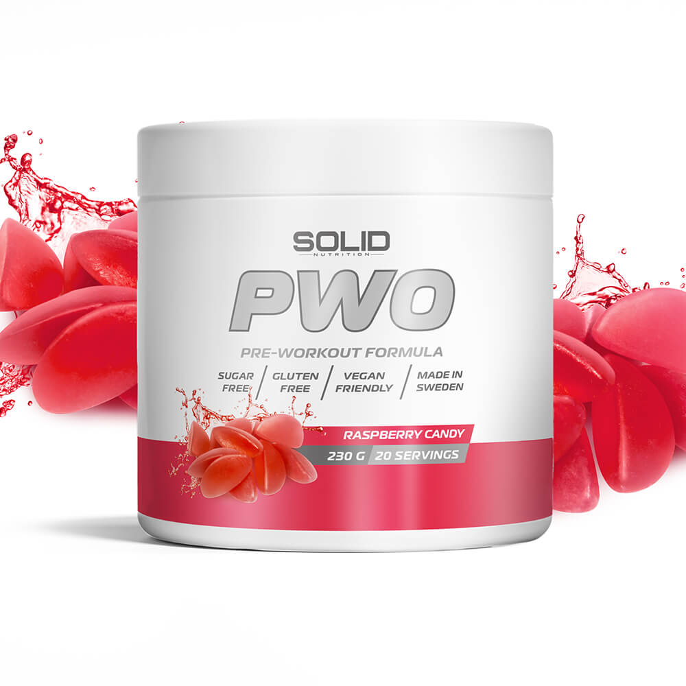 SOLID Nutrition PWO Raspberry Candy