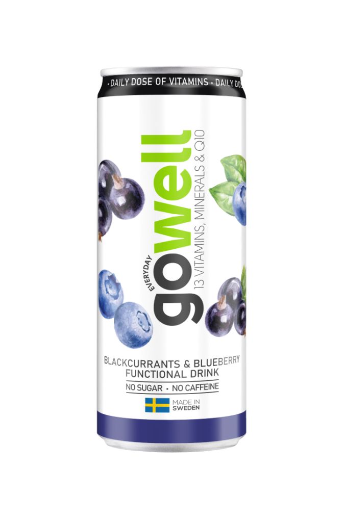 GoWell Funktionsdryck Svartvinbär Blåbär