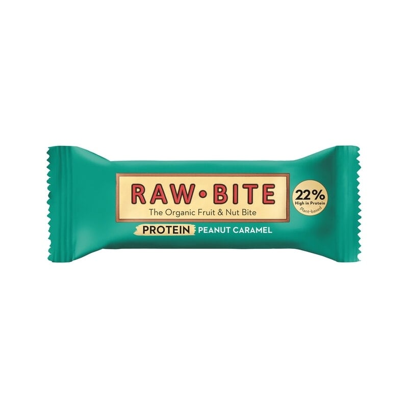 Rawbite EKO Proteinbar Jordnöt Karamell