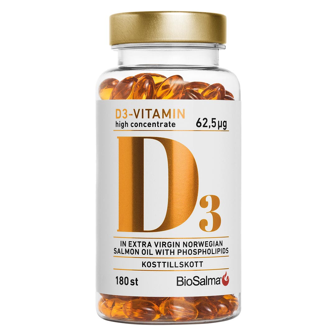 Biosalma D3-vitamin High Concentrate 62.5ug