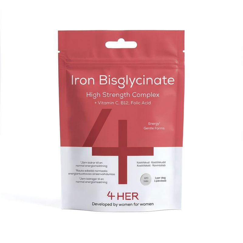 4HIM&HER 4HER Iron Bisglycinate med folsyra