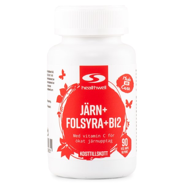 Healthwell Järn Folsyra B12