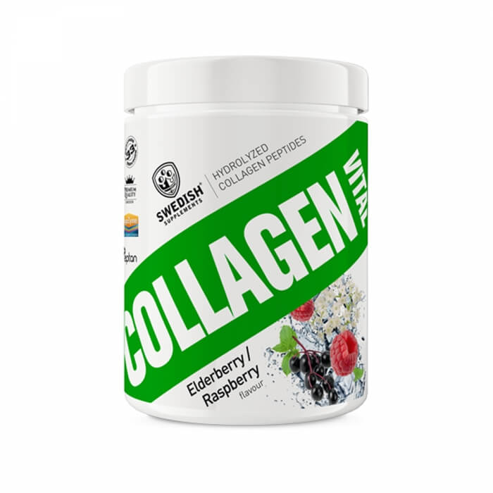 Swedish Supplements Collagen Vital Elderberry Raspberry