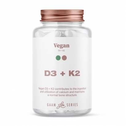 Gaam Life Series Vegan D3 + K2