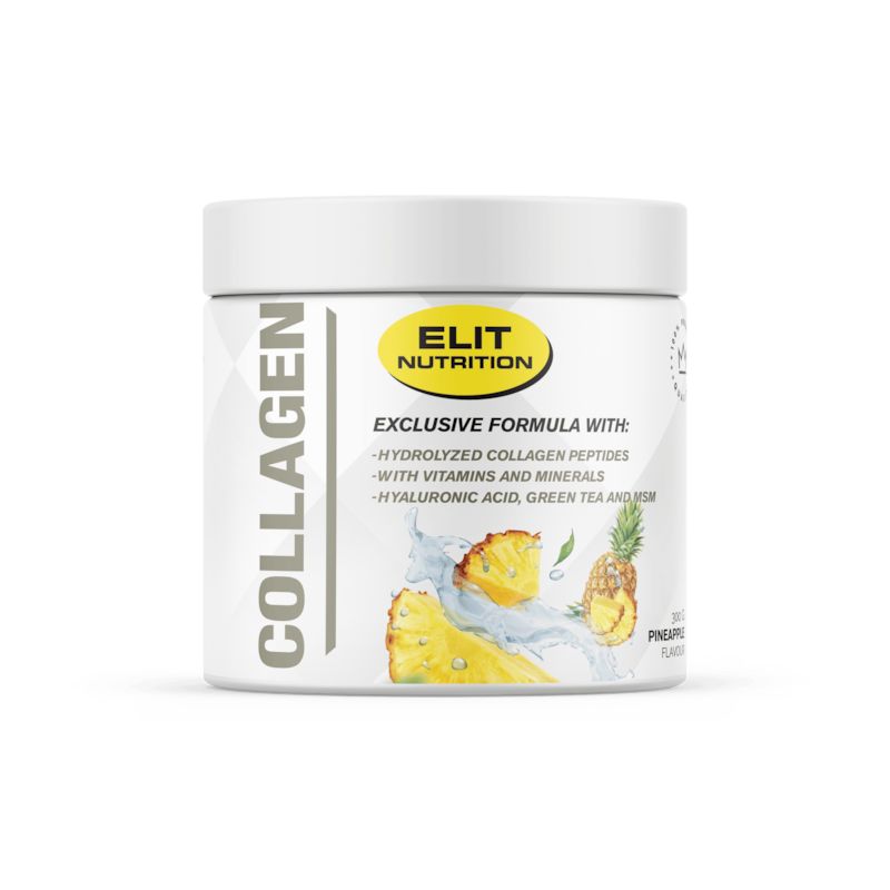 Elit Nutrition Kollagenpulver (Typ 1+3) med Hyalyronsyra Ananas