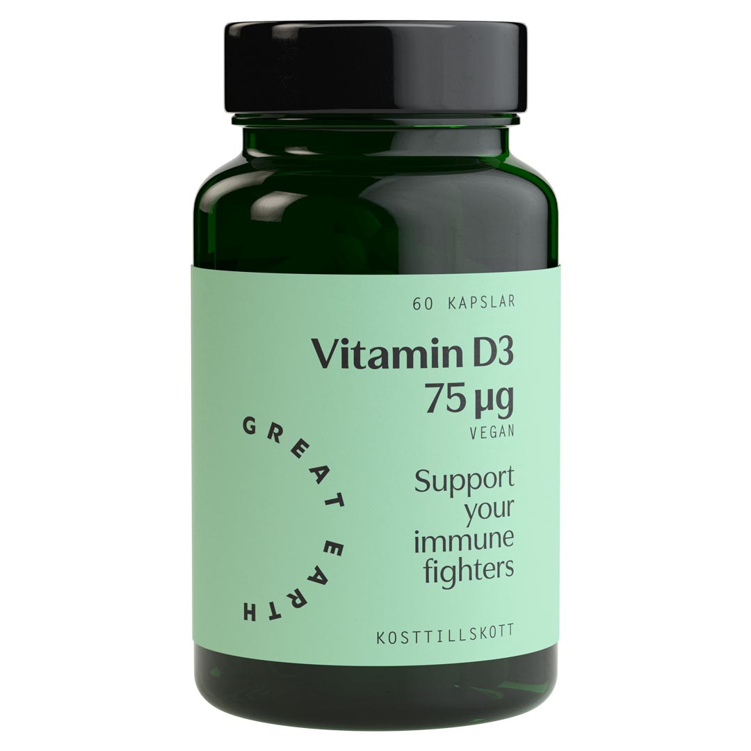 Great Earth Vitamin D3 75 Μg