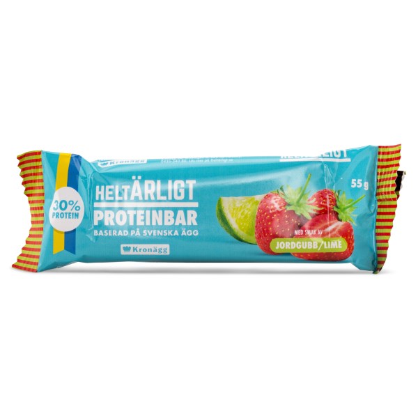 Helt Ärligt Proteinbar Jordgubb / Lime