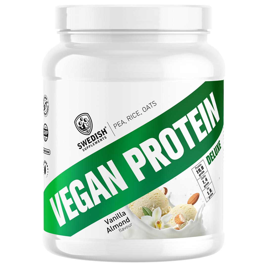 Swedish Supplements Vegan Protein Deluxe Vanilla Almond
