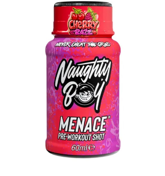 Naughty Boy Menace Pre-Workout Shot Cherry Razz