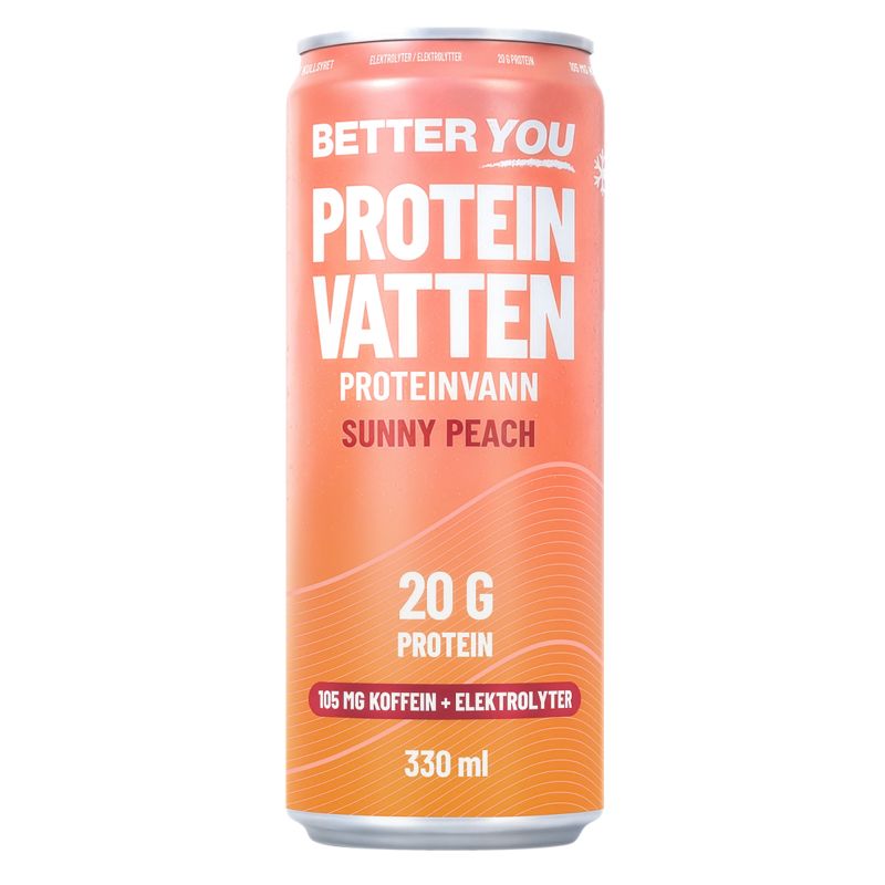 BETTER YOU Better You Proteinvatten Sunny Peach Koffein+Elektrolyter