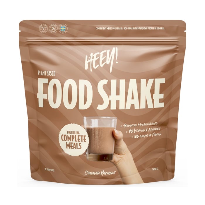 Heey! Vegansk Food Shake Måltidsersättning Chocolate Hazelnut