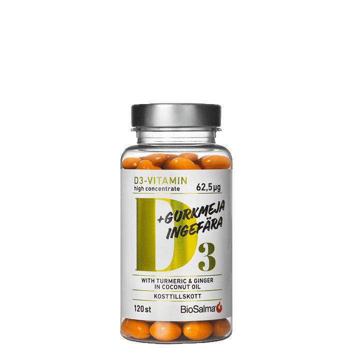 Biosalma D3 + Gurkmeja & Ingefära