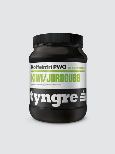 Tyngre PWO Koffeinfri Kiwi Jordgubb 