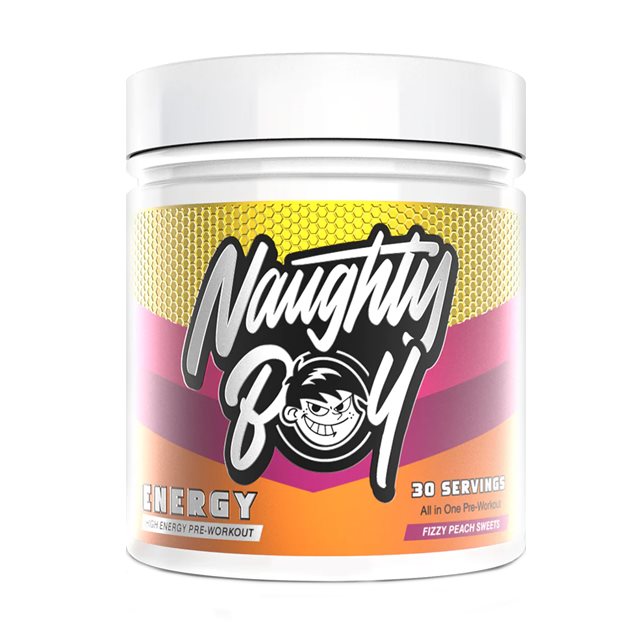 Naughty Boy Energy PWO Fizzy Peach Sweets