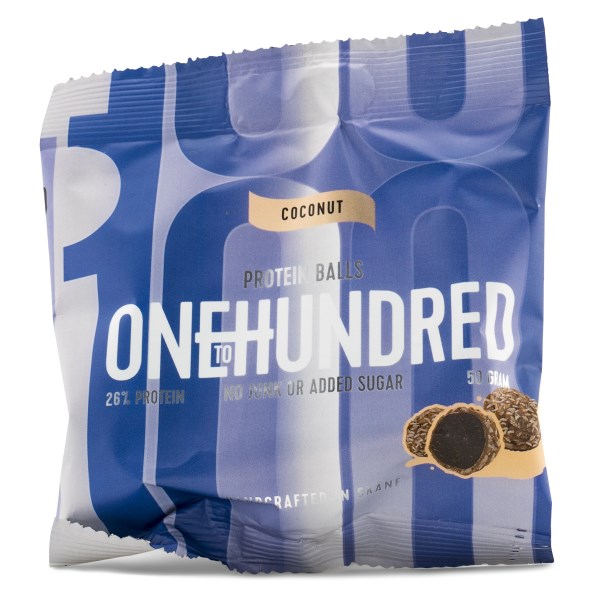 One To Hundred Protein Balls Coconut
