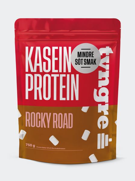 Tyngre Kasein Protein Rocky Road Mindre Söt Smak