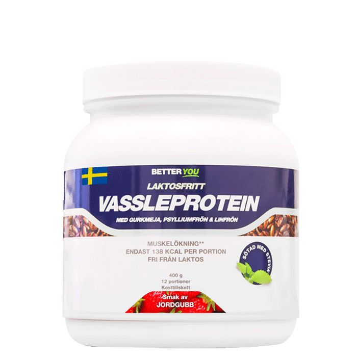 Laktosfritt Vassleprotein Jordgubb