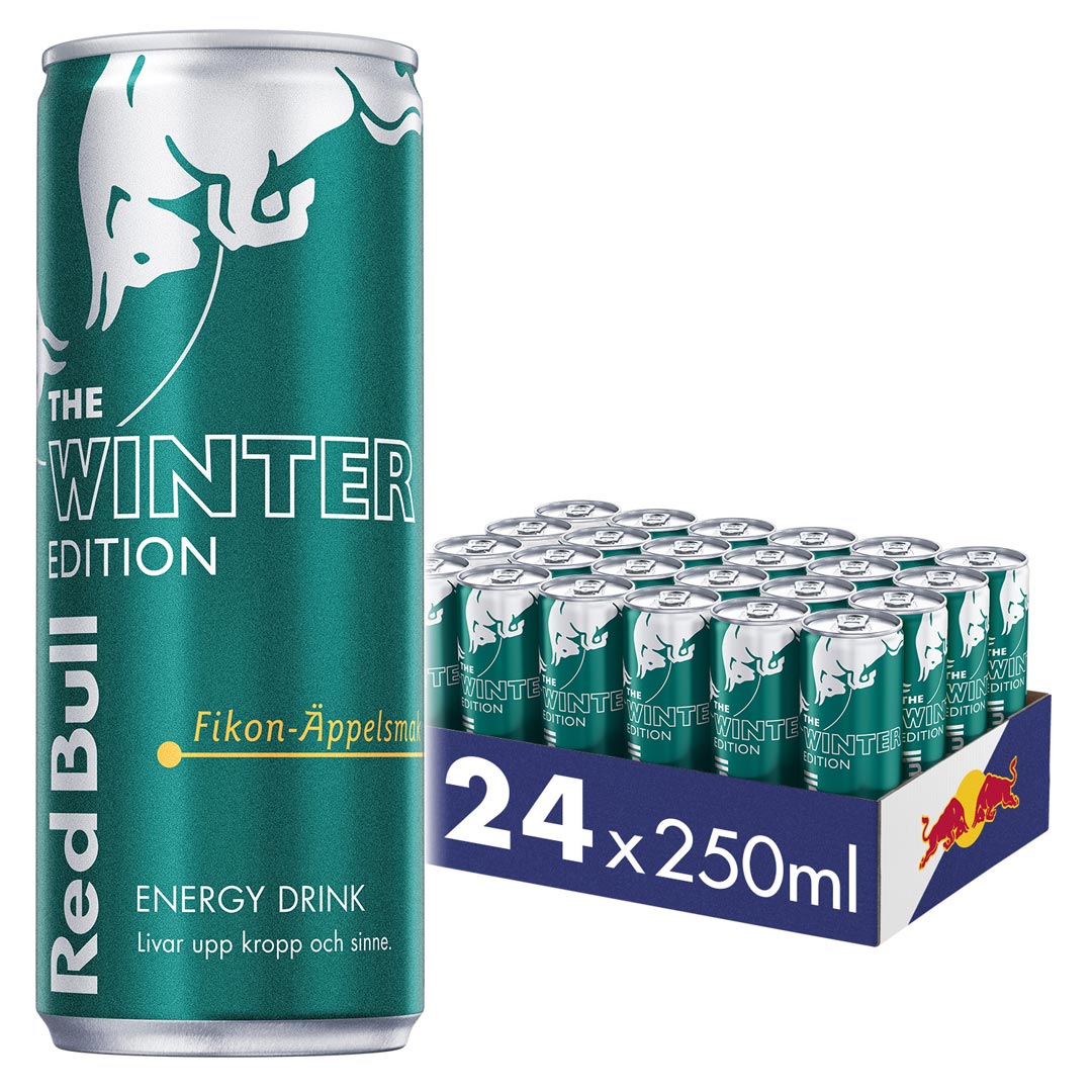 Red Bull Energy Drink Winter Edition Fikon Äpple