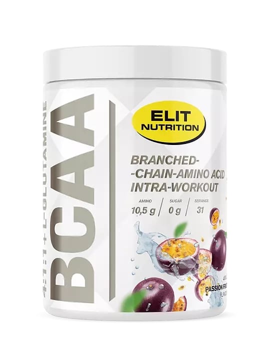 Elit Nutrition BCAA 4:1:1 + L-glutamine med Elektrolyter Passion Fruit