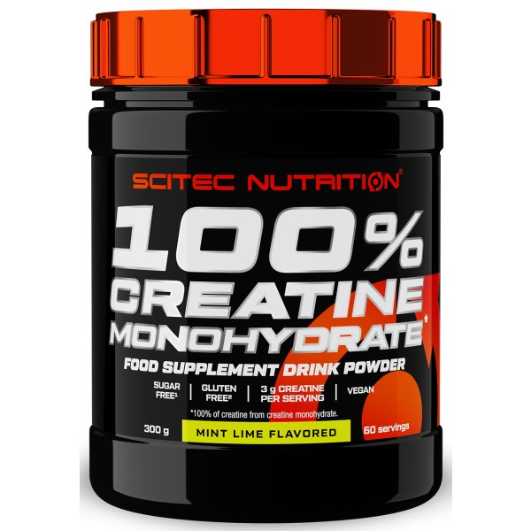 100% Creatine Monohydrate, Mint/Lime